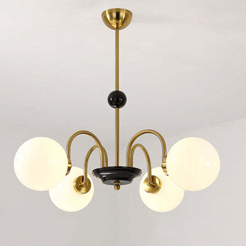 Modern Globe Glass Art Deco Chandelier, Living Room - Lumpaz