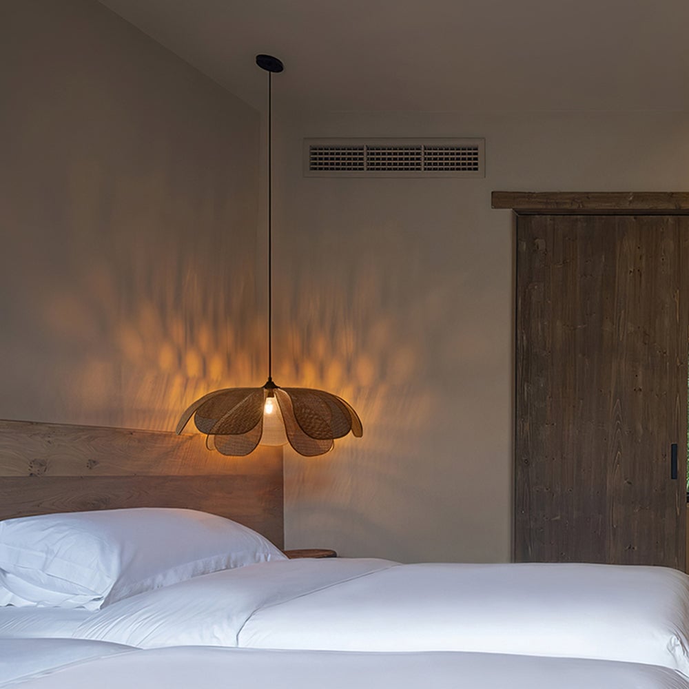 Ritta Handmade Pendant Light, Rattan/Willow Weave - Lumpaz