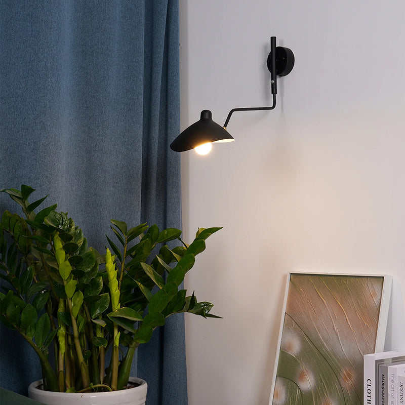 Schmitt Wall Lamp Industry, Metal, Black, Living Room - Lumpaz
