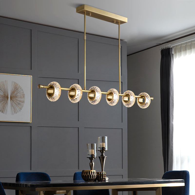 Marilyn Modern Luxury metal/Glass Pendant Light, Gold - Lumpaz