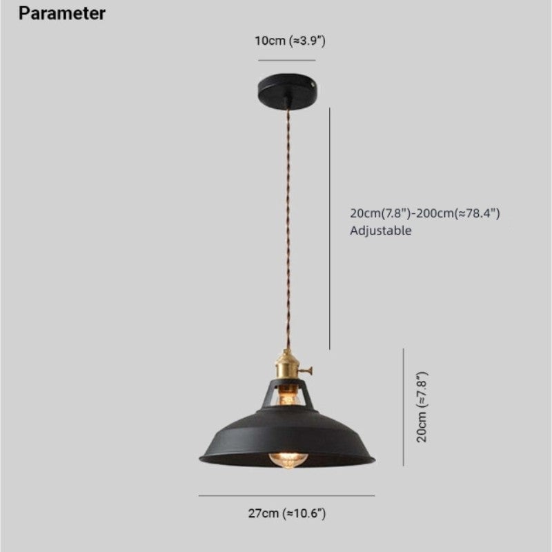 Morandi Modern Pendant Light, Vintage Rustic Industrial Style - Lumpaz