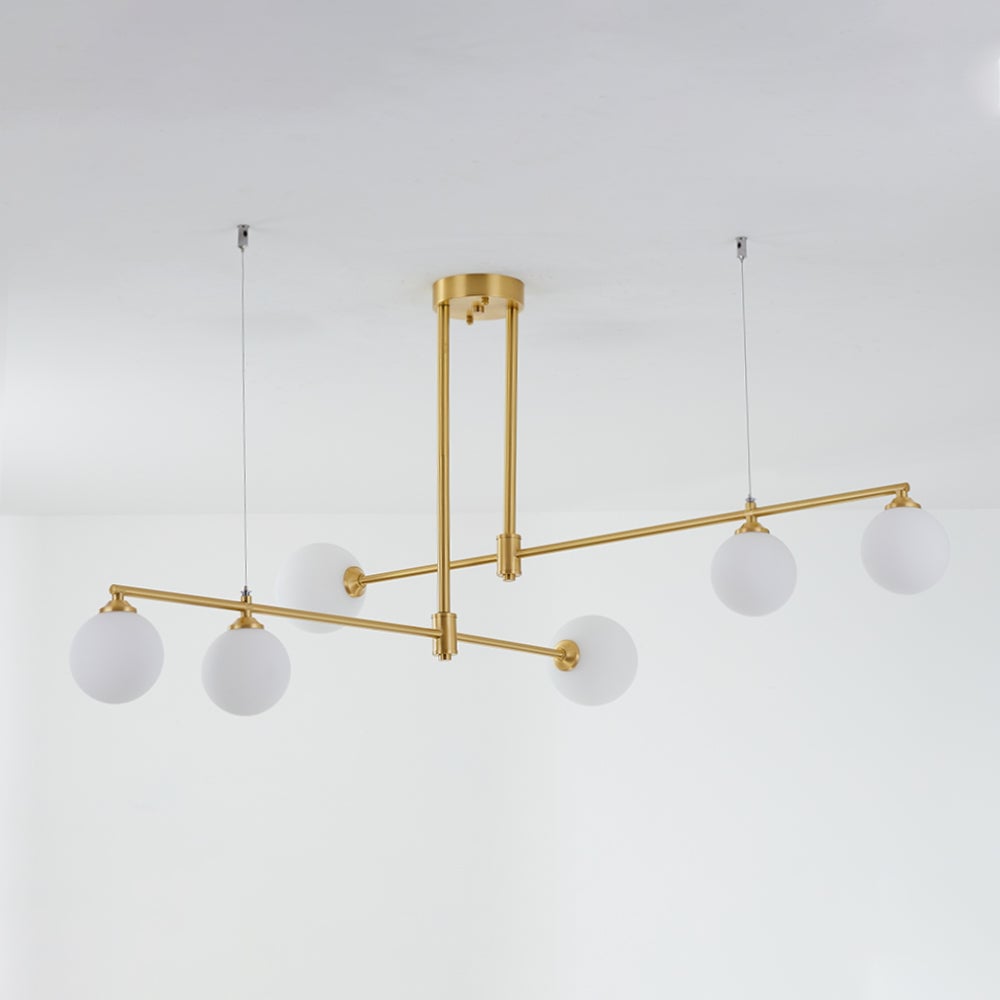 Valentina Modern Bubble Copper Pendant Light, Gold - Lumpaz