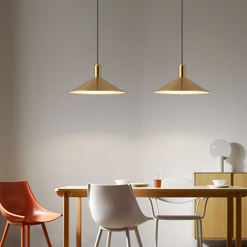 Carins Vintage Pendant Light,  Black & White & Gold - Lumpaz