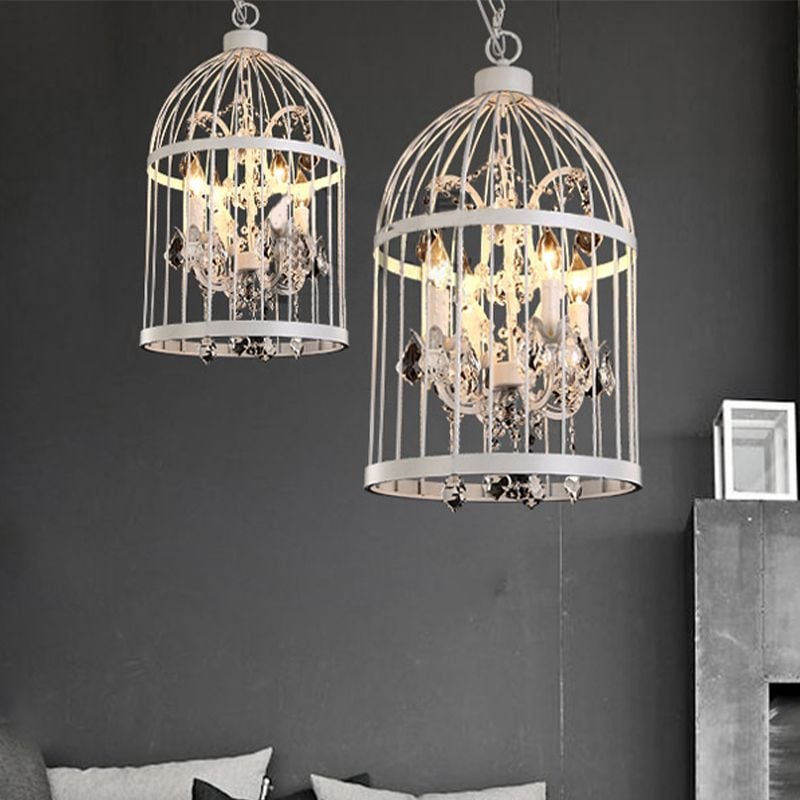 Cooley Designer Industrial Vintage Birdcage Pendant Light - Lumpaz