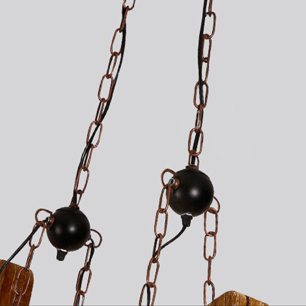 Austin Retro Saxophone Metal/Wood Pendant Light, Walnut - Lumpaz