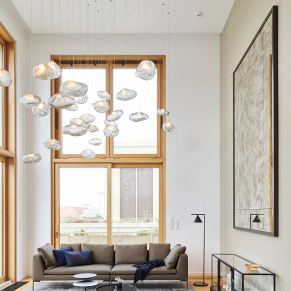 Byers Minimalist Spherical Metal/Glass Pendant Light, 3 Color - Lumpaz