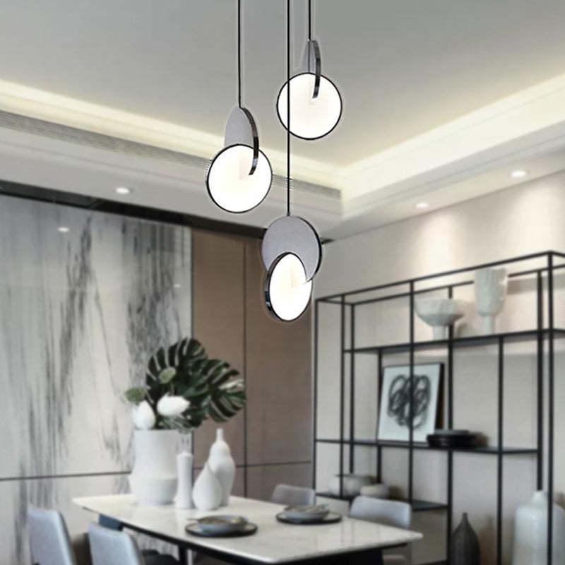 Welsh Pendant Light, Disc, Gold/Silver - Lumpaz