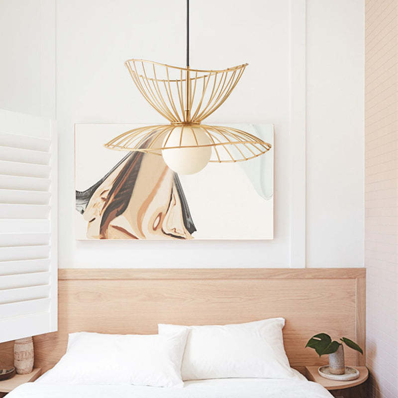 Renée Pendant Light Modern, Metal, Gold/Black, Kitchen Island - Lumpaz