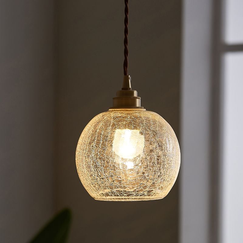 Hailie Retro Luxury Clear Glass Pendant Light - Lumpaz