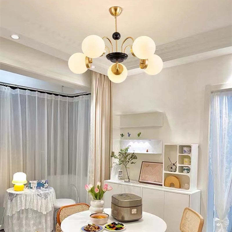 Modern Globe Glass Art Deco Chandelier, Living Room - Lumpaz