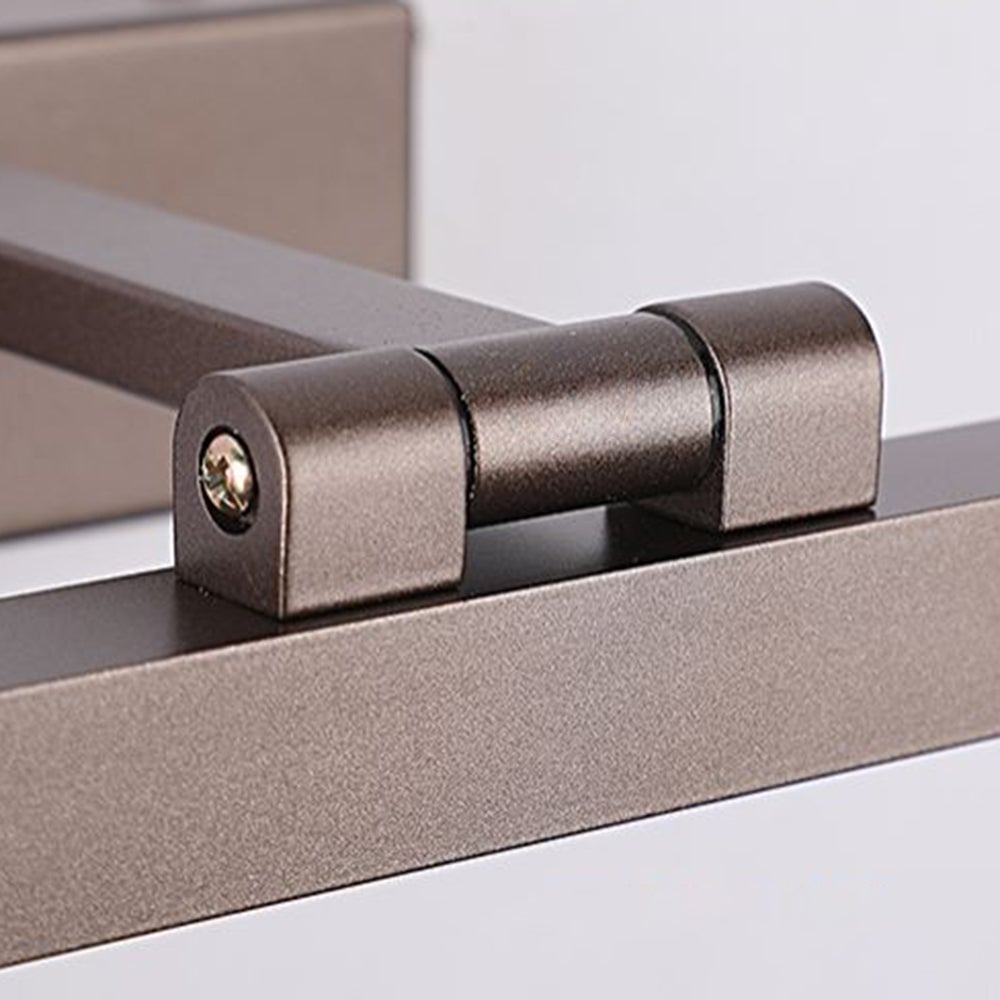 Leigh LED Rotatable Mirror Front Vanity Wall Lamp, Metal, Bathroom - Lumpaz