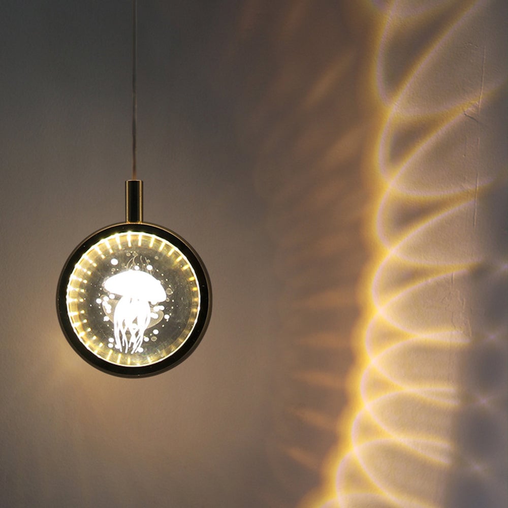 Kady Modern LED Pendant Light Crystal/Metal Living Room/Bedroom - Lumpaz