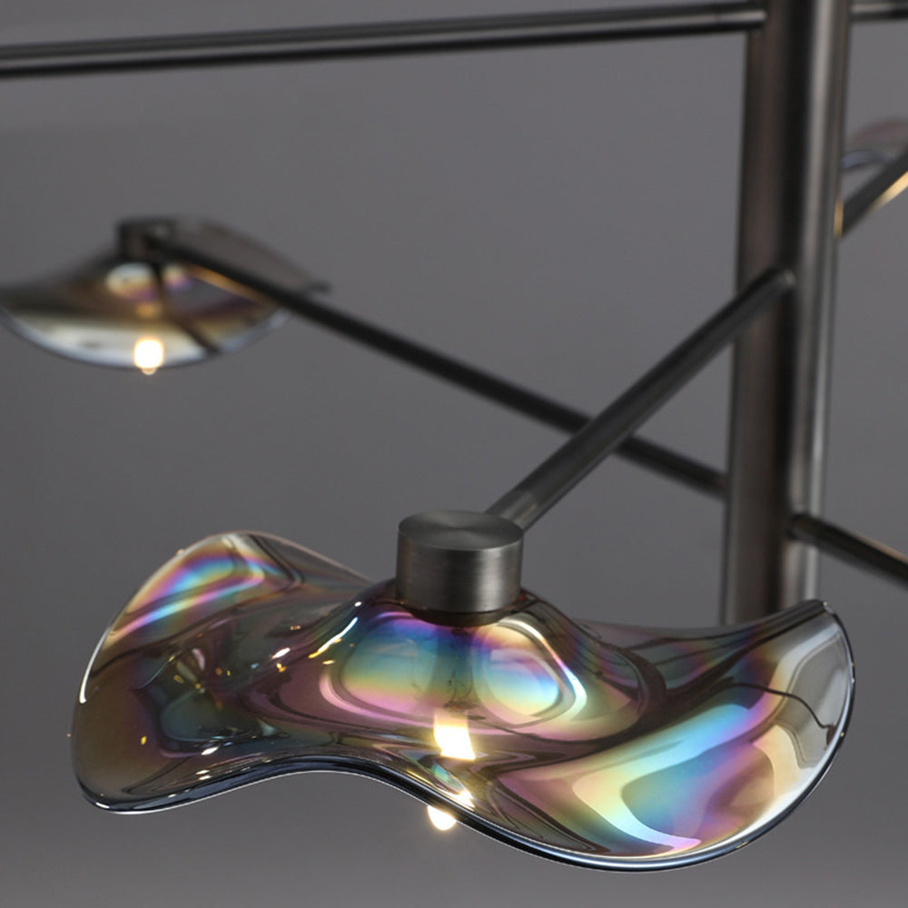 Carins Modern Branch Metal Pendant Light, Clear/Multicolor - Lumpaz