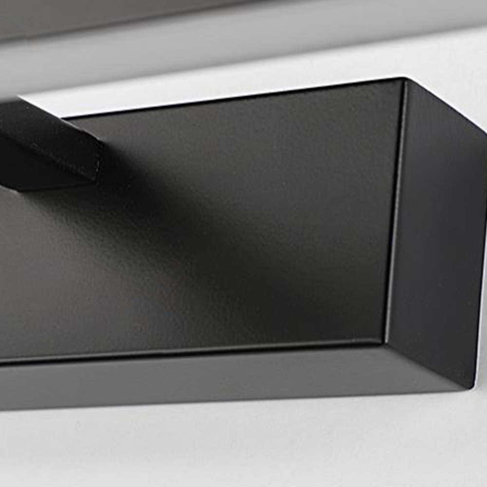 Edge Wall Lamp Linear Mirror Front Vanity, Black/White, Bathroom - Lumpaz