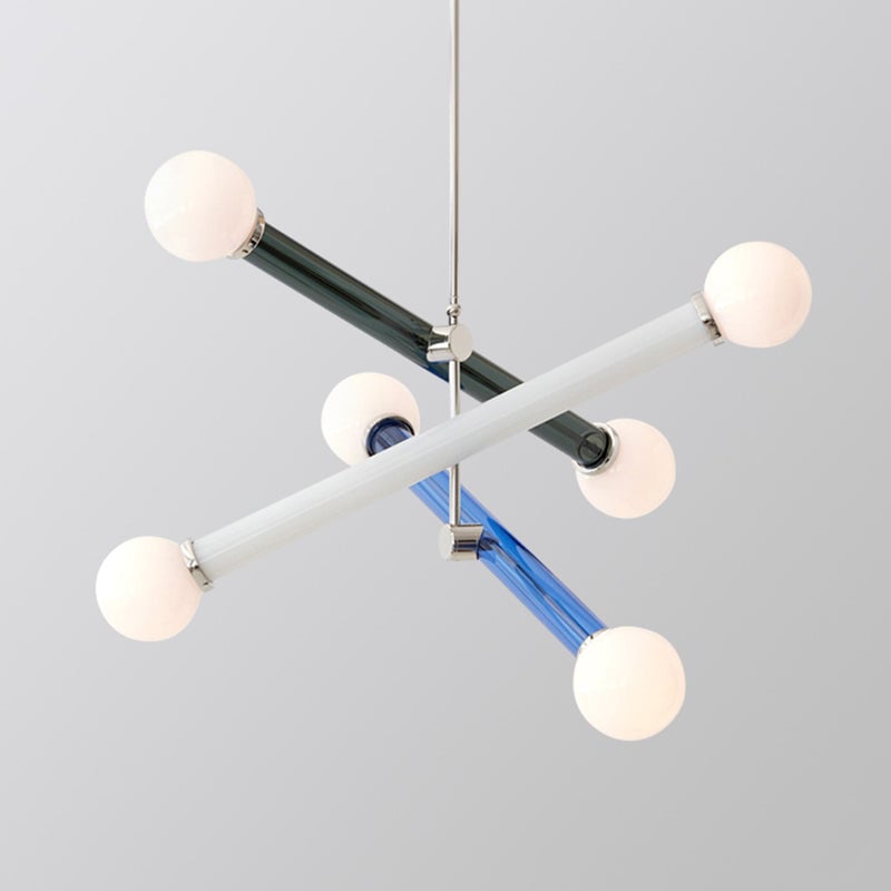Avi Modern Metal/Glass Creative Children Bedroom Pendant Light Adjustable - Lumpaz