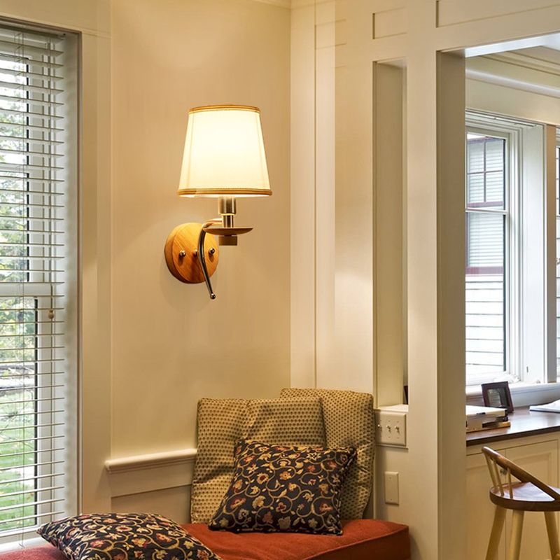 Eryn Modern Geometric Wood Vanity Wall Lamp, Bedroom/Bathroom - Lumpaz