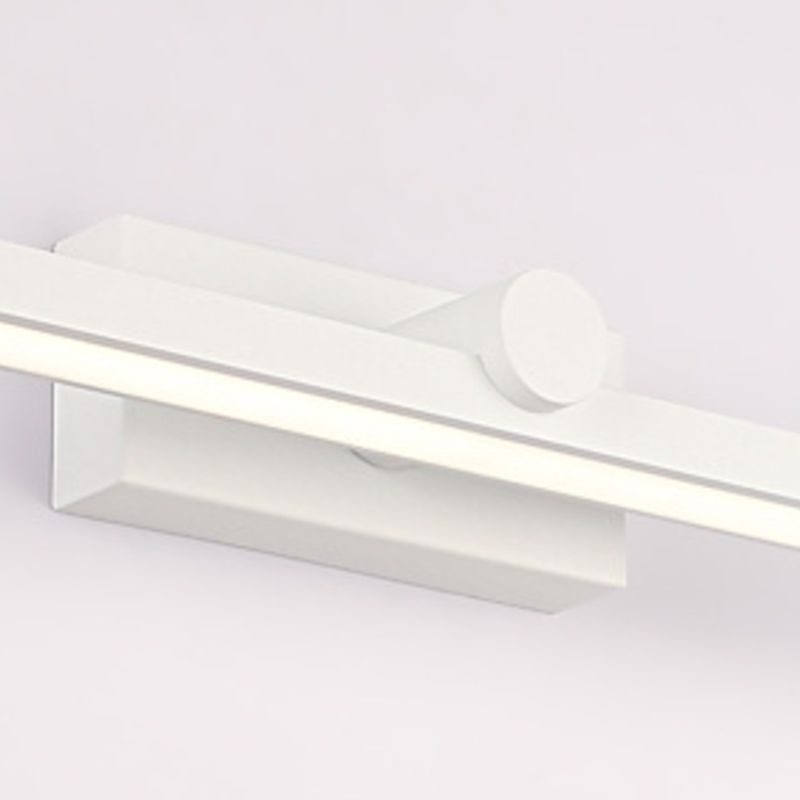 Edge Minimalist Linear Led Vanity Wall Lamp, White, Bathroom - Lumpaz