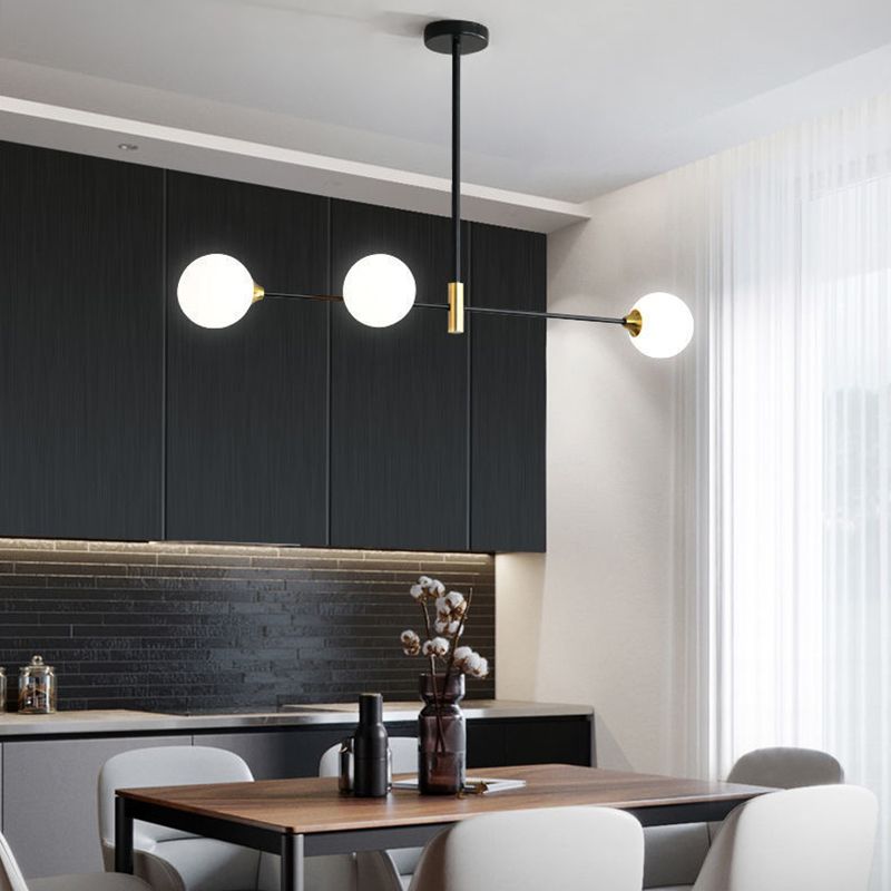 Valentina Nordic Bubble Metal Pendant Light, Black - Lumpaz