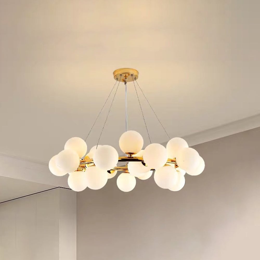 Valentina Chandelier Bubble, Magic Beans, Glass, Dining Room - Lumpaz
