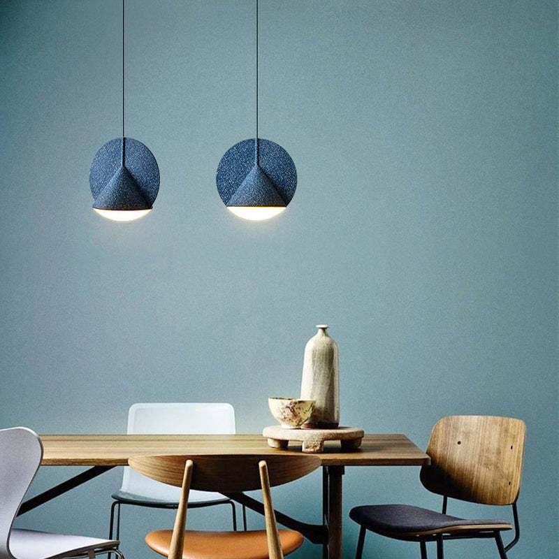 Zaid Modern LED Colorful Shade Hanging Pendant Light - Lumpaz