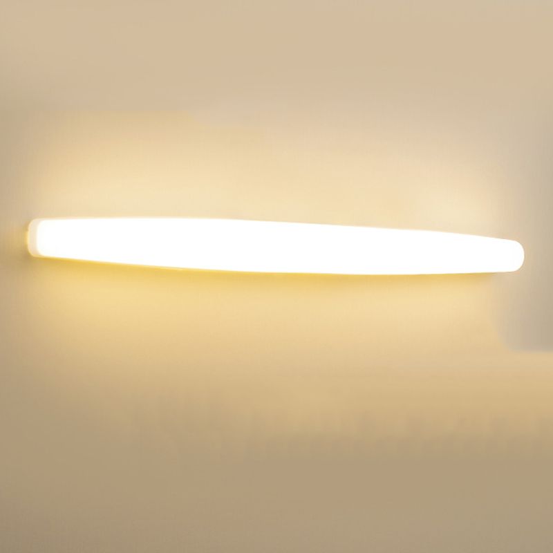 Edge Modern Oval Acrylic Wall Lamps, White - Lumpaz