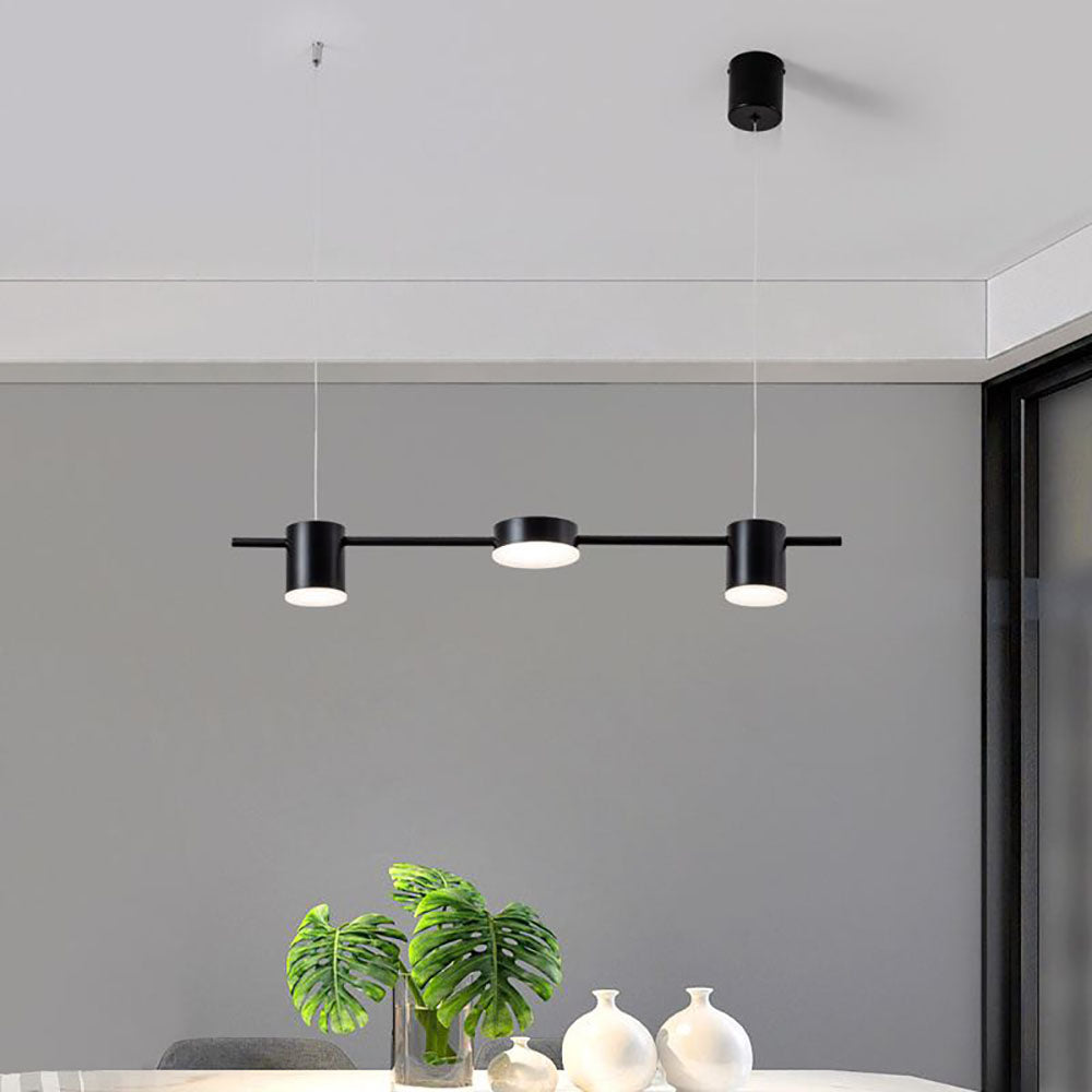 Weiss Minimalist Multi Metal Pendant Light, Black/Gold - Lumpaz