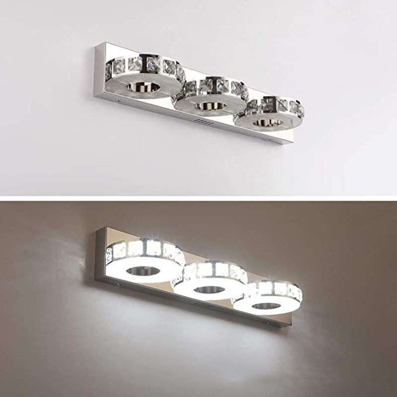 Kristy Mordern Cylindrical Metal Wall Lamp, Silver - Lumpaz