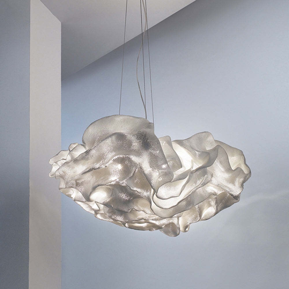 Renée Modern Art Deco White Pendant Lights, Metal Shade - Lumpaz