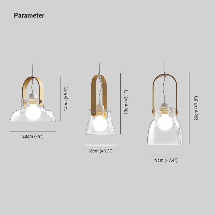 Hailie Minimalist Bowl Shaped Glass Pendant Light, Clear - Lumpaz