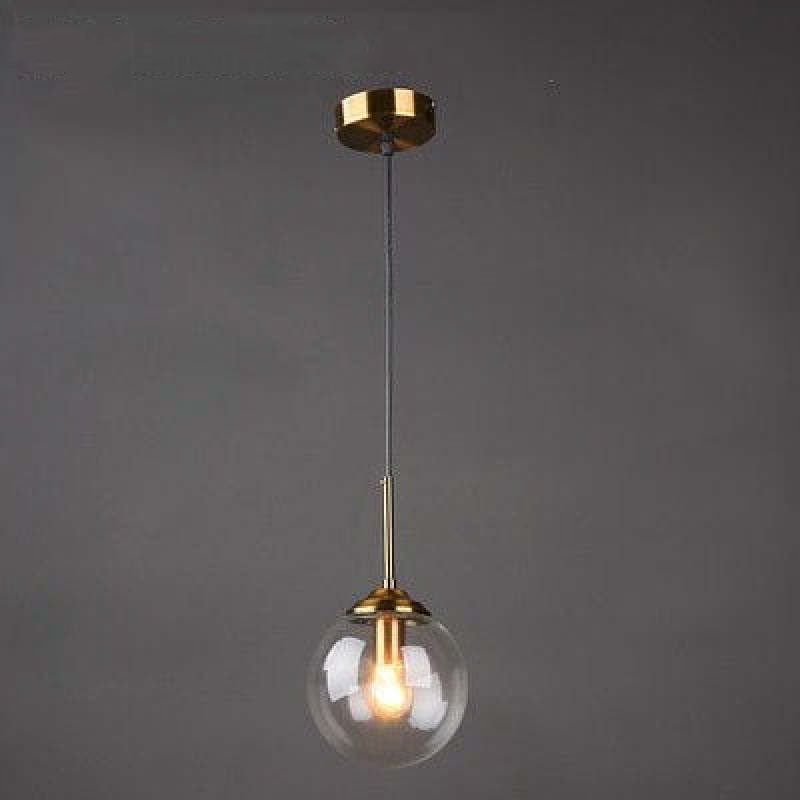Valentina Designer Bubble Glass Pendant Light Smoke/Clear/Amber - Lumpaz