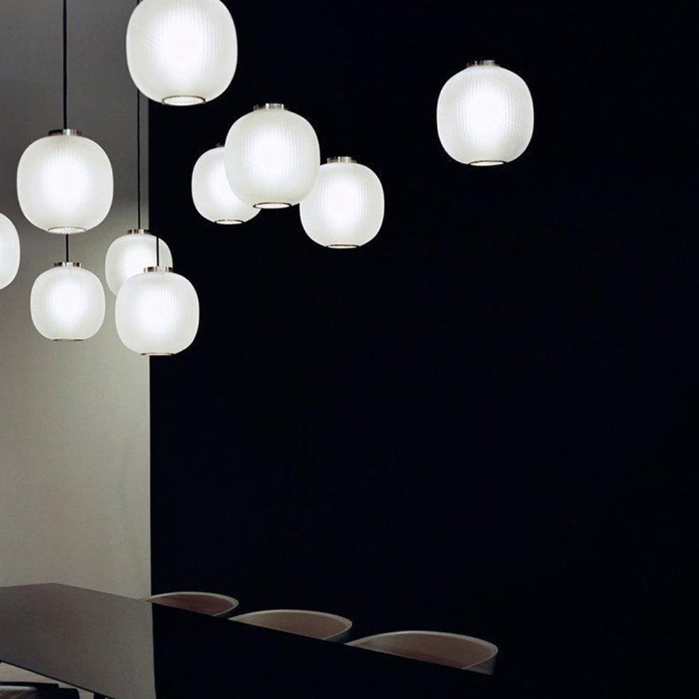 Hailie Frosted Glass Cylinder Pendant Light, Sandy White/Gray, Metal/Glass - Lumpaz