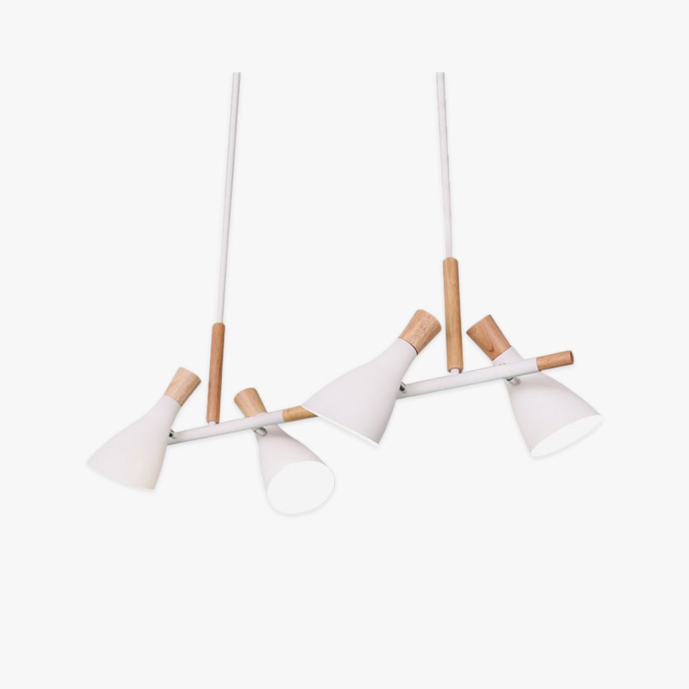 Morandi Nordic Multi Rope Wood Pendant Light, White/Green/Gray - Lumpaz