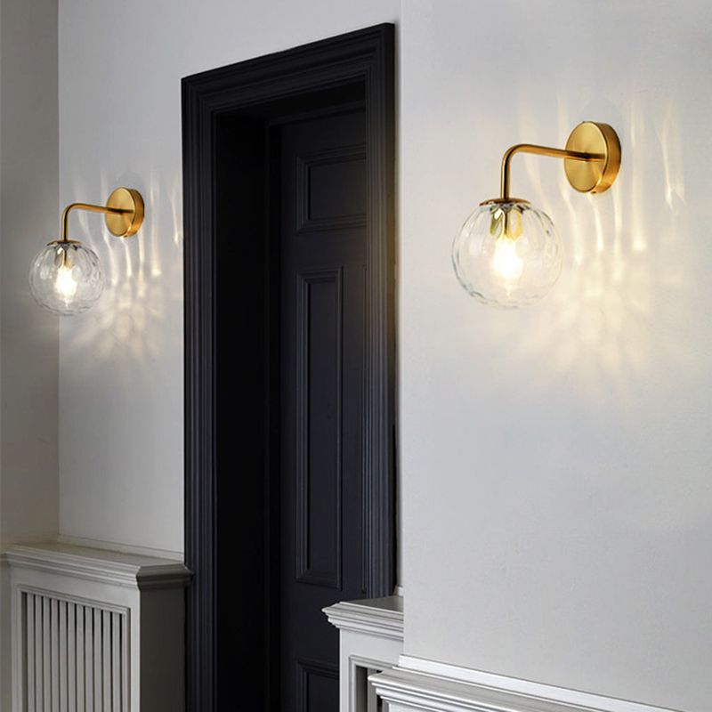 Valentina Vintage Clear Bubble Dresser Wall Lamp - Lumpaz