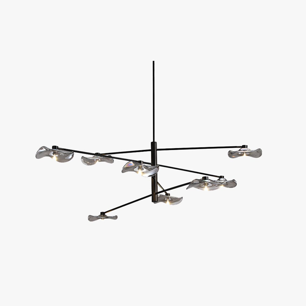 Carins Modern Branch Metal Pendant Light, Clear/Multicolor - Lumpaz