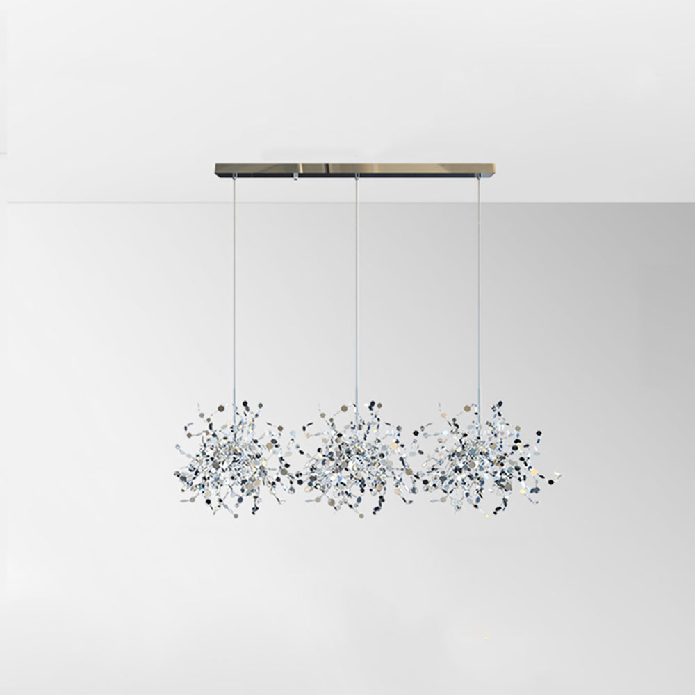Olivia Artsy Classy Cluster Fireworks Pendant Light, Stainless steel - Lumpaz