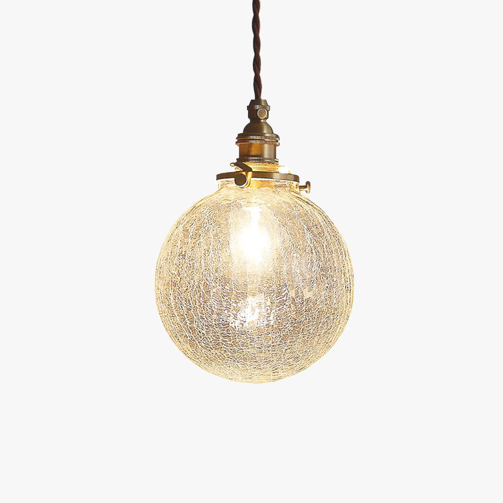 Hailie Retro Luxury Clear Glass Pendant Light - Lumpaz