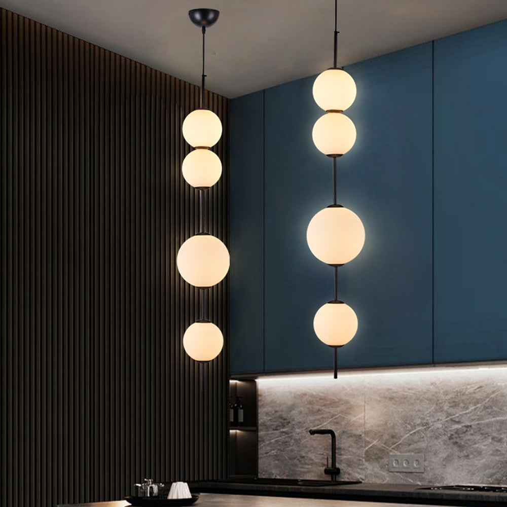 Valentina Creative Ball Pendant Light, Metal & Glass, 3 Styles - Lumpaz