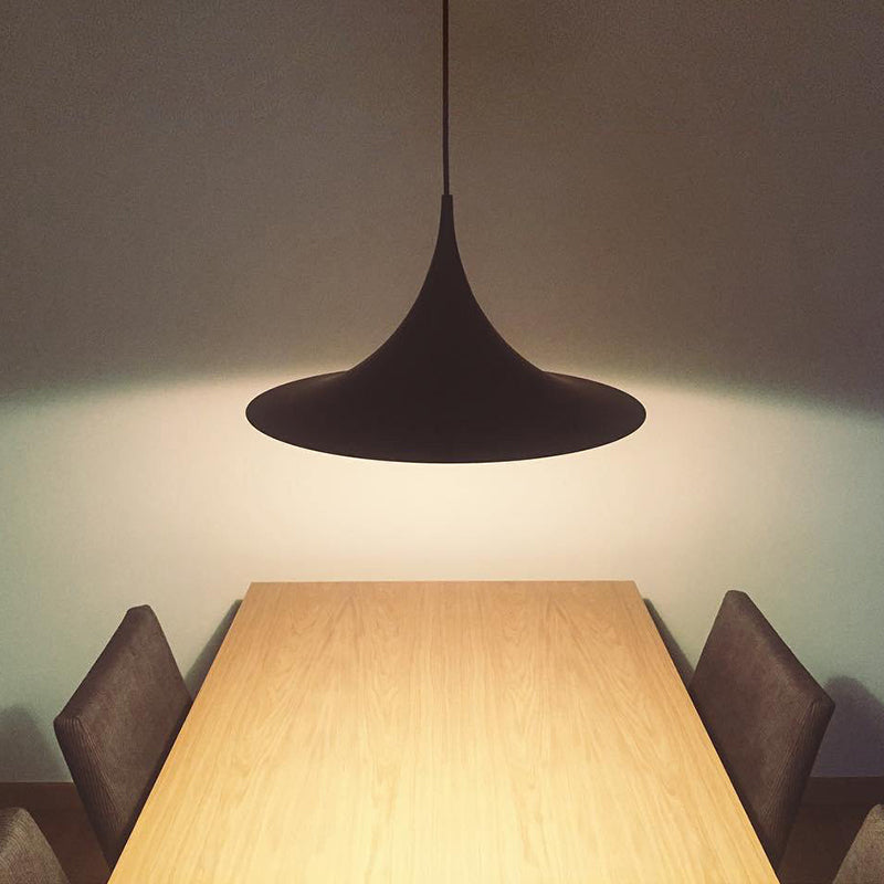 Cairns Mordern Pendant Light, Metal Black/White Dinning Room - Lumpaz