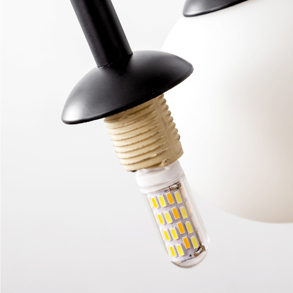 Avi Double Layer White Glass Pendant Light - Lumpaz
