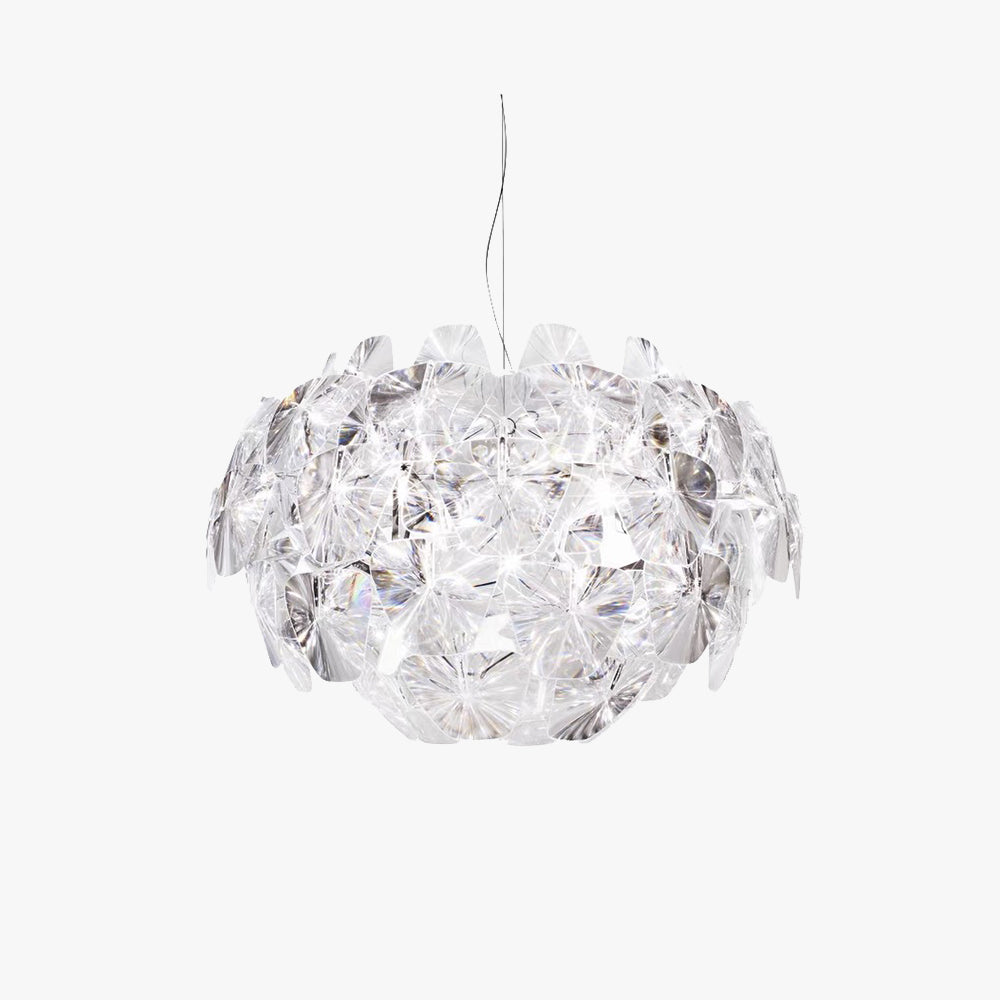 Bella Unique Diamond Flower Metal Pendant Light, Living Room - Lumpaz
