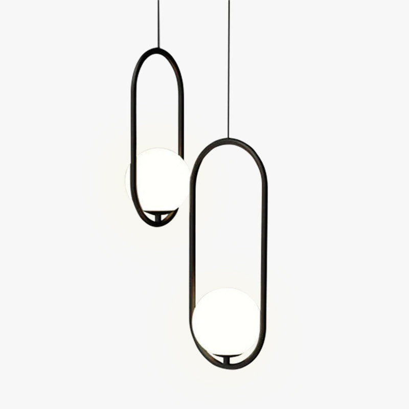 Valentina Globe Pendant Light, Gold/Black - Lumpaz