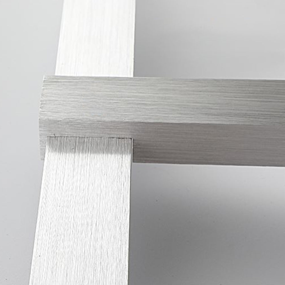 Leigh Nordic Linear Acrylic Mirror Front Wall Lamp, Silver - Lumpaz