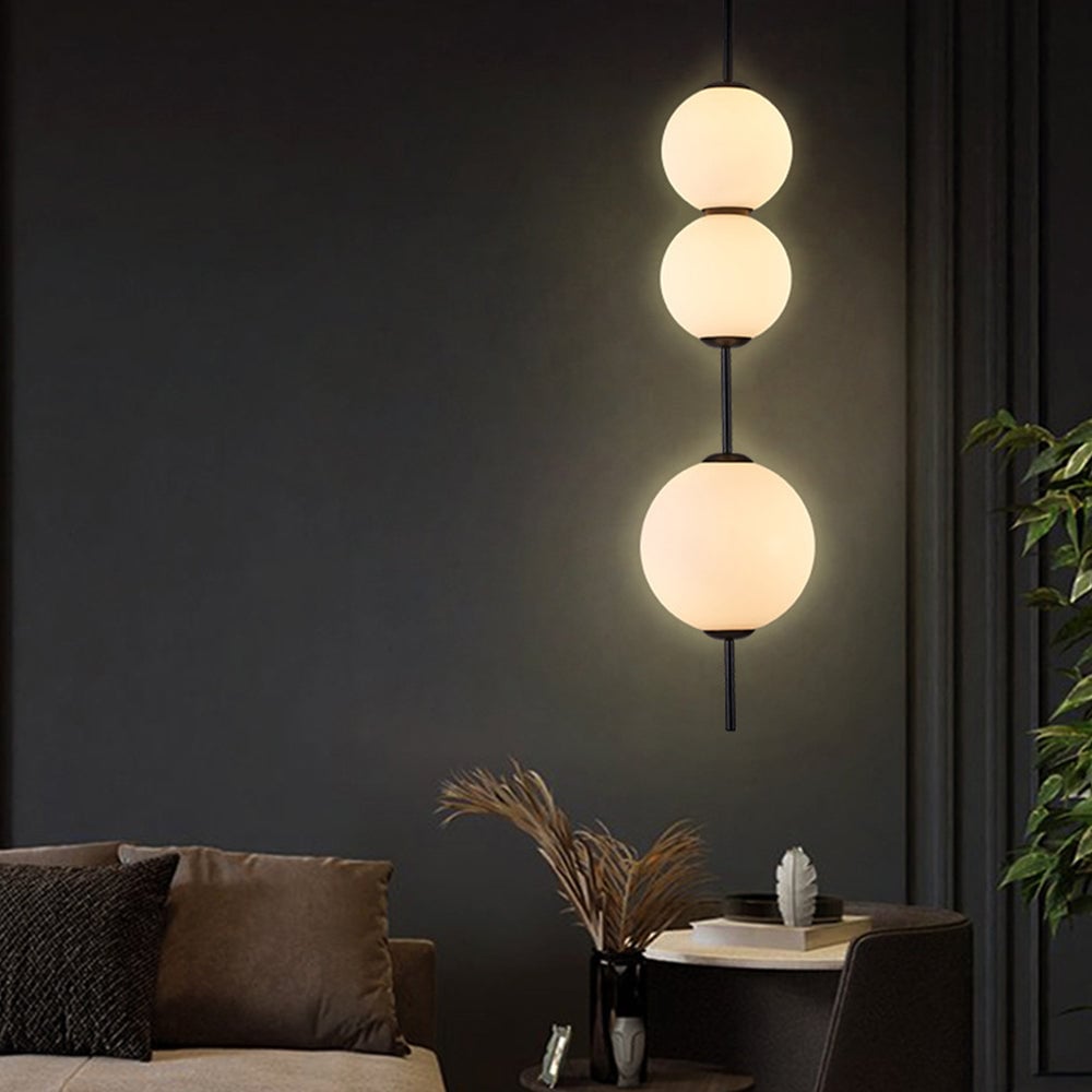 Valentina Creative Ball Pendant Light, Metal & Glass, 3 Styles - Lumpaz