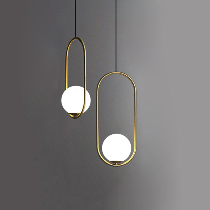 Valentina Globe Pendant Light, Gold/Black - Lumpaz