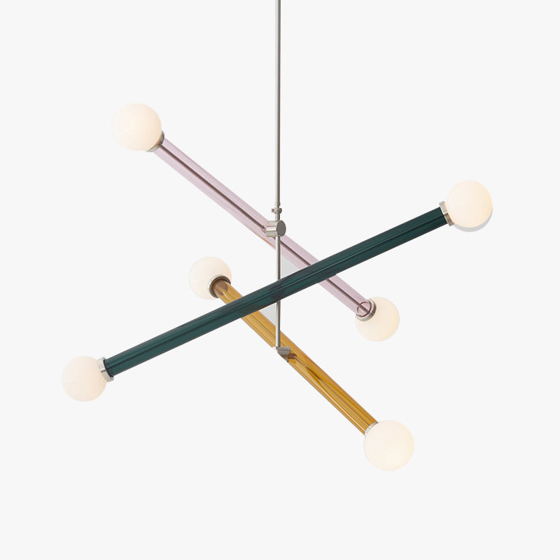 Avi Modern Metal/Glass Creative Children Bedroom Pendant Light Adjustable - Lumpaz