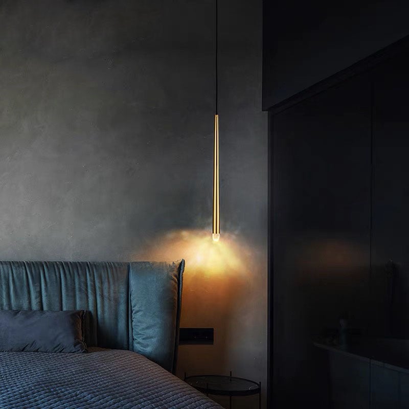Carr Pendant Light Linear Modern, Metal, Gold, Living Rooms - Lumpaz