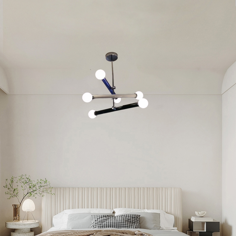 Avi Modern Metal/Glass Creative Children Bedroom Pendant Light Adjustable - Lumpaz