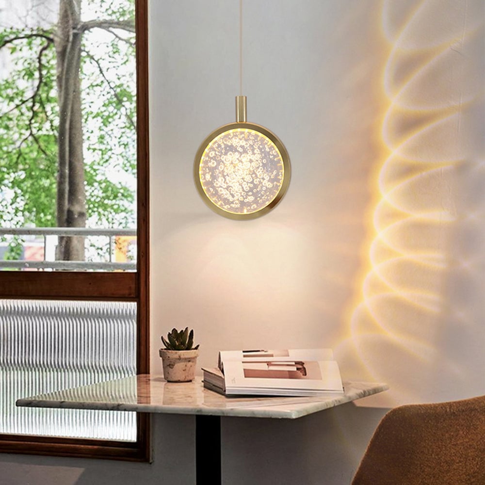 Kady Modern LED Pendant Light Crystal/Metal Living Room/Bedroom - Lumpaz