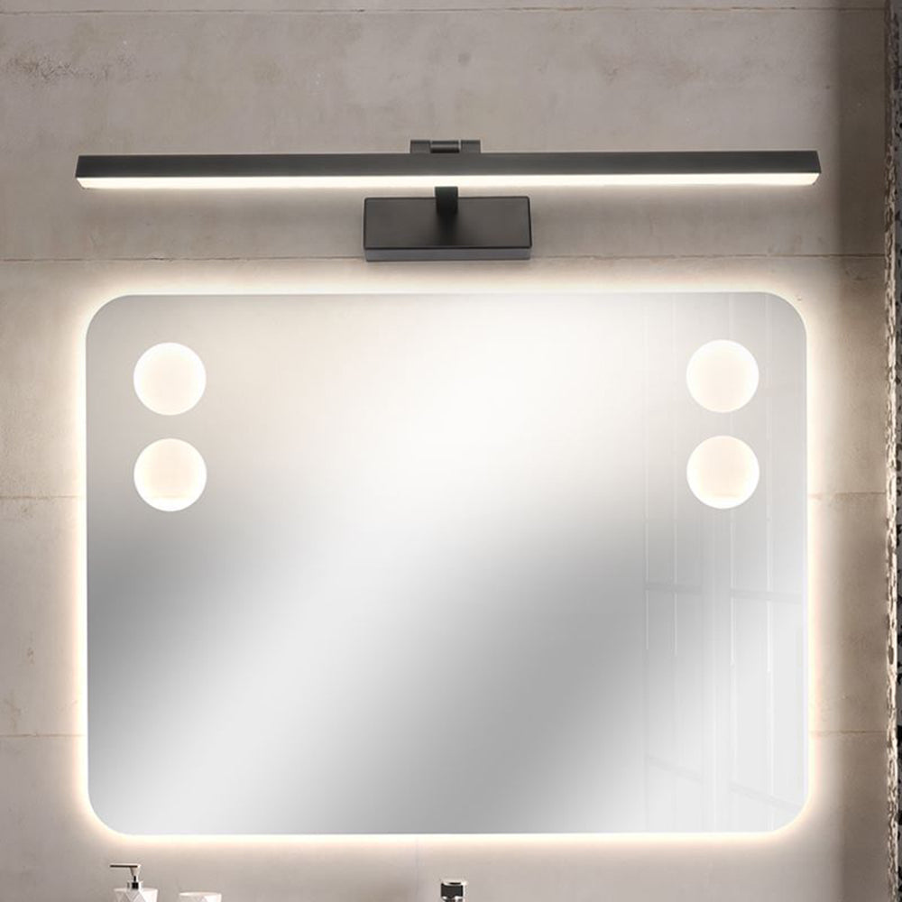 Leigh LED Rotatable Mirror Front Vanity Wall Lamp, Metal, Bathroom - Lumpaz