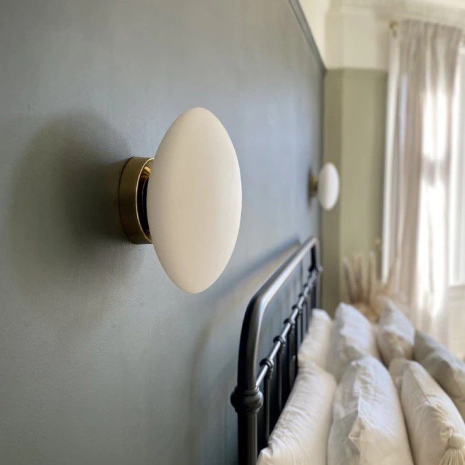 Valentina Modern Globe Shape Vanity Metal Glass LED Wall Lamp - Lumpaz